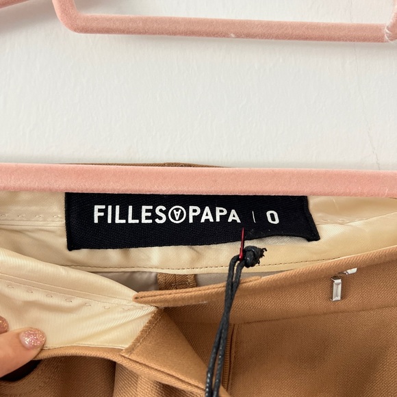 Filles A Papa Caramel Embellished Tailored Pants NEW with Tag - Picture 3 of 9